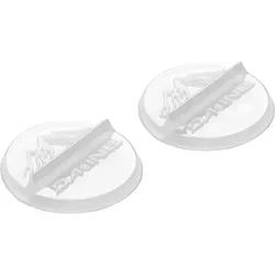 2er Pack Dakine Round Snowboard Stomp Pads mit Schneeschaber 102 - clear white