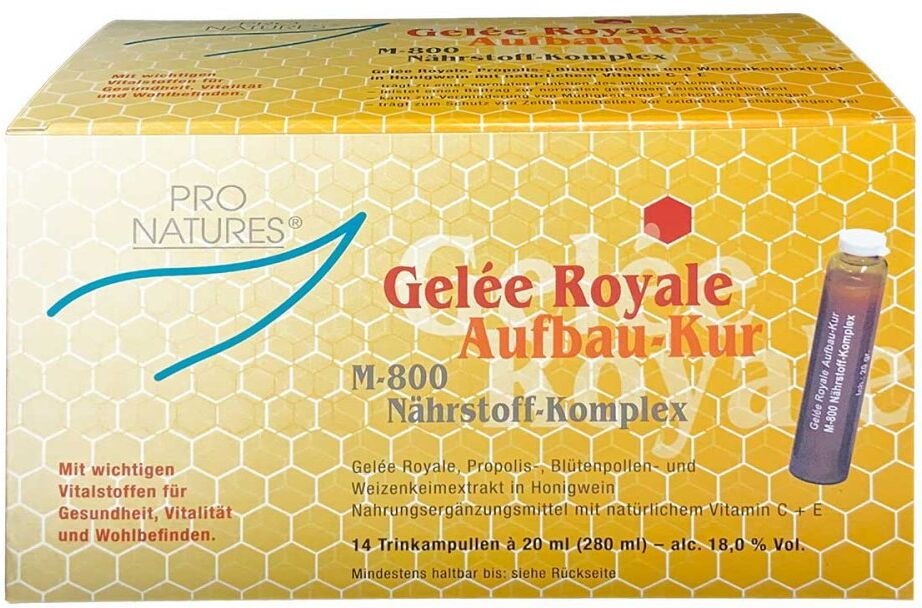 Gelee Royal Aufbaukur M800 Trinkampullen 14X20g
