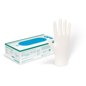 B.Braun Einmalhandschuhe Vasco Nitril, weiß, 90 Stück, Nitril, chemikalienbeständig, lebensmittelecht, Größe XL