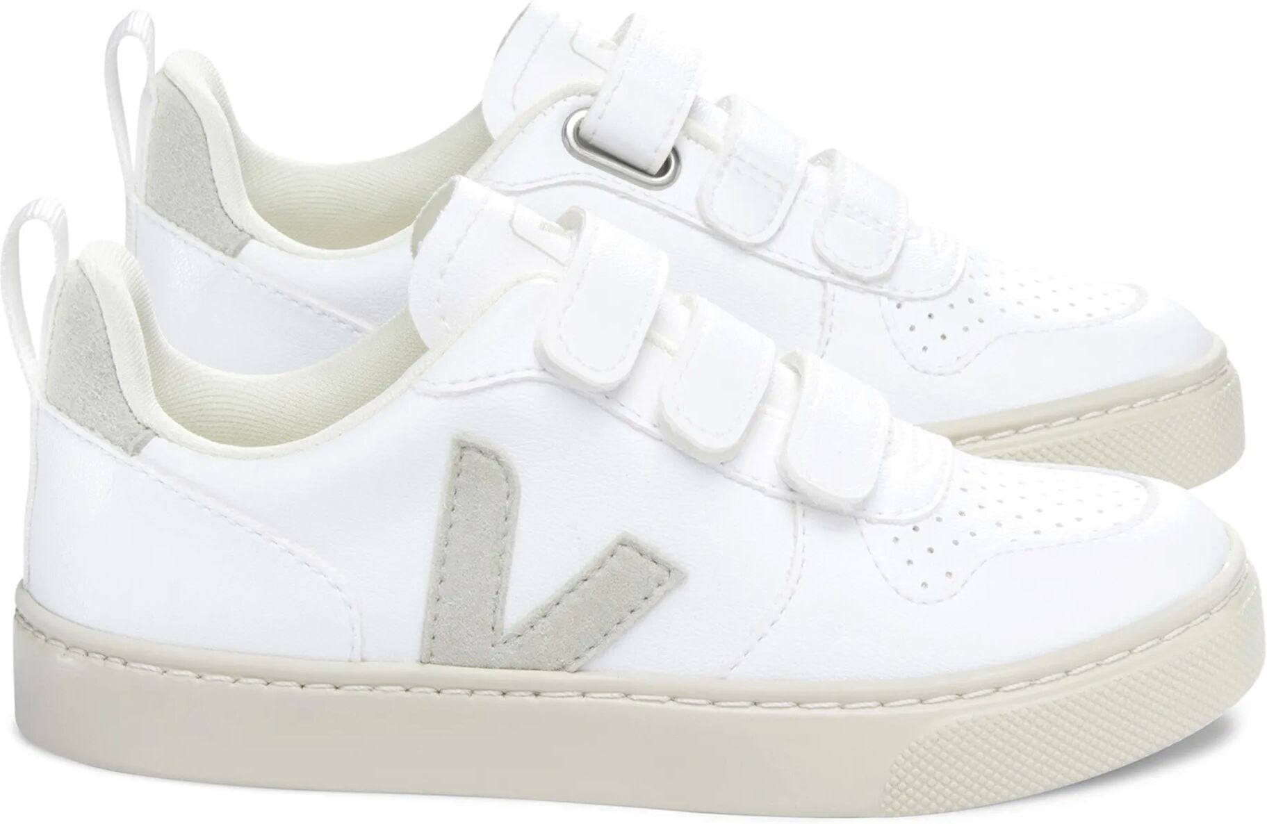Veja Baskets V-10 Scratchs Cuir Blanc 29