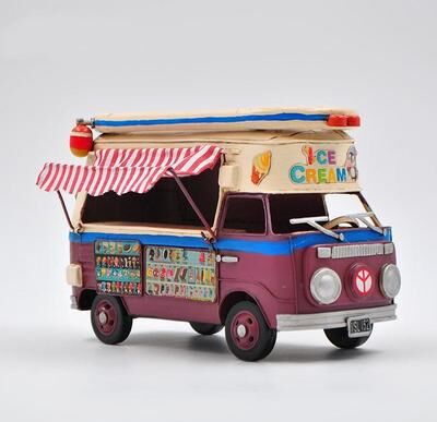 Bronzhaus Classic Vintage Decorative Volkswagen Bus, Van Model From Jayland Hand Made Figurine