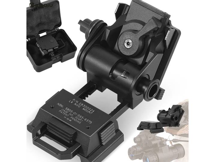 BOOIU métal L4G24 NVG casque support de montage Vision nocturne Stent lunettes montage Sport de plein air tactique casque support pour PVS15/18