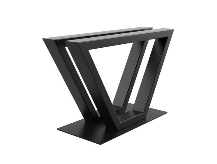 Metalo Pro Tischbeine Mintaka Metall Schwarz 72cm, 45x72x120 cm, Esszimmer, Esstische, Tischsysteme, Tischgestell