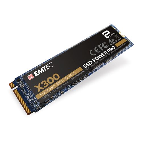 2TB EMTEC X300 M.2 PCIe 3.0 x4 3D-NAND TLC (ECSSD2TX300)