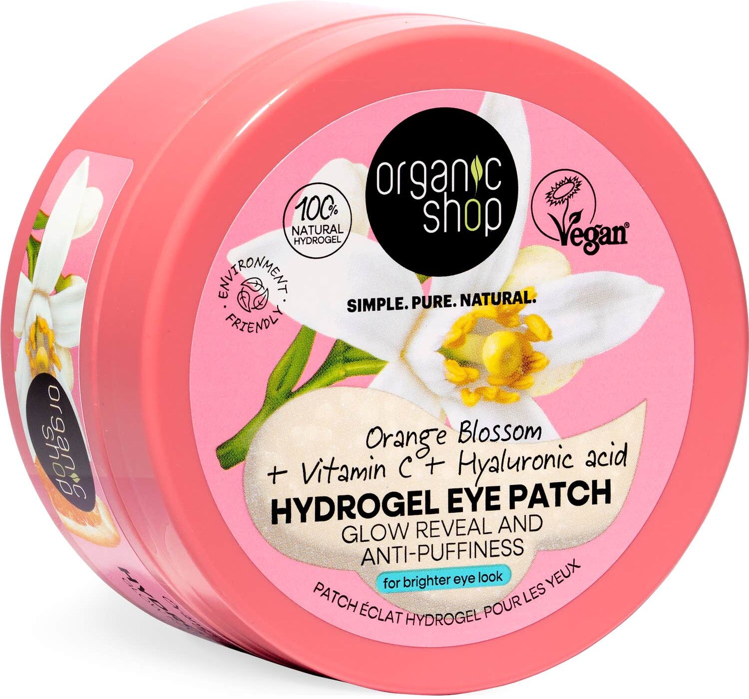 Organic Shop Hydrogel Eye Patch Orange Blossom 60uds