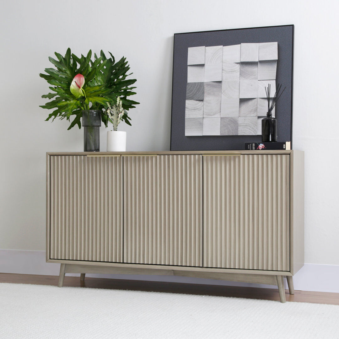 George Oliver 138.5cm Sideboard Grey 77cm H X 138.5cm W X 38cm D