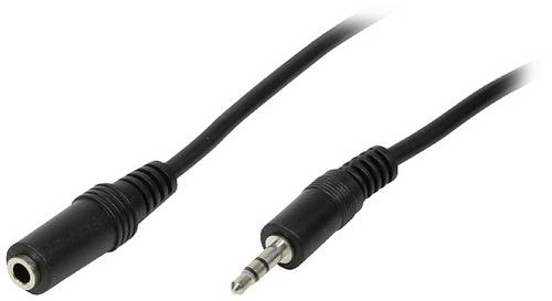 LogiLink CA1056 Klinke Audio Anschlusskabel 10.00 m Schwarz (matt)