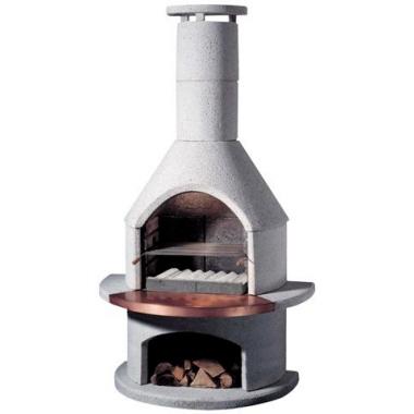BUSCHBECK Grillkamin Rondo, weiß H208xB115xT70cm, 510 kg 08294416