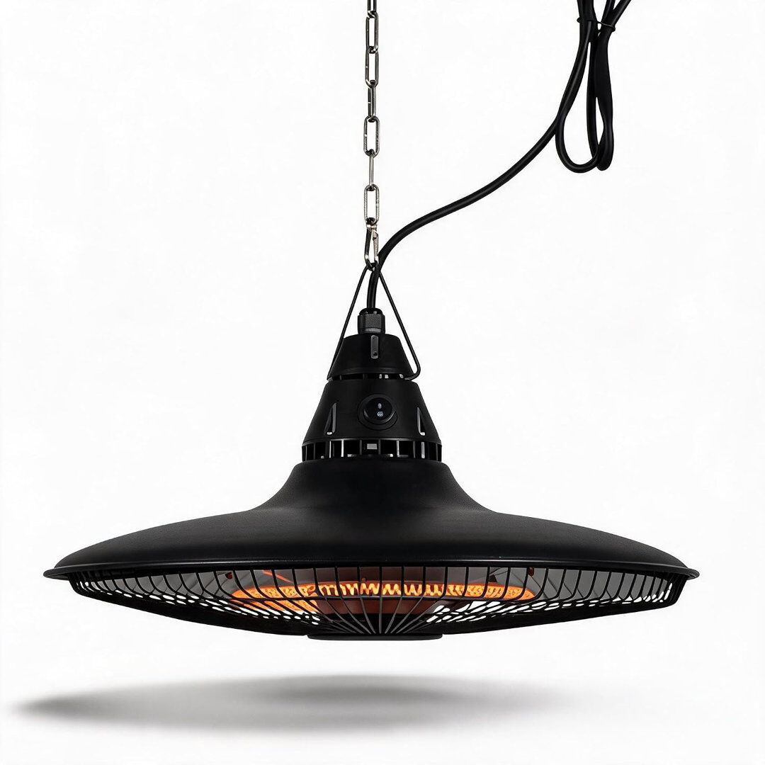 London Boutique Electric Hanging Patio Heater 26.5cm H X 46.5cm W X 46.5cm D
