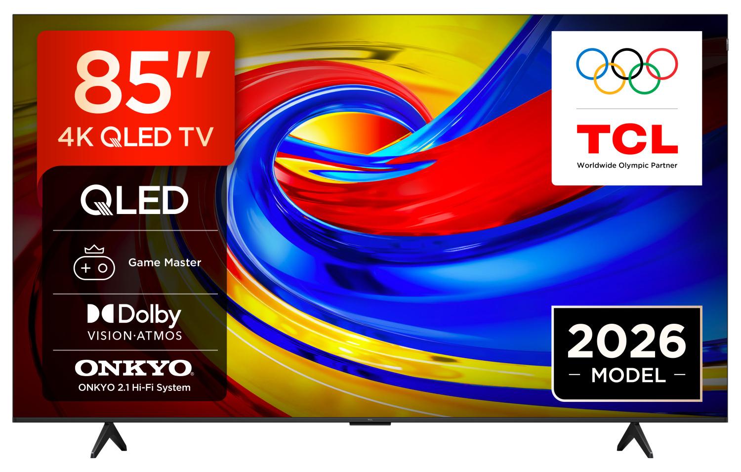 TCL P7L 85P7L, 2,16 m (85"), 3840 x 2160 Pixel, QLED, Smart-TV, WLAN, Schwarz