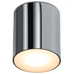 LED-Deckenaufbauleuchte Warnemünde Mawa Design hochglanz verchromt silber, Designer Marco Schölzel, Martin Wallroth, 11 cm