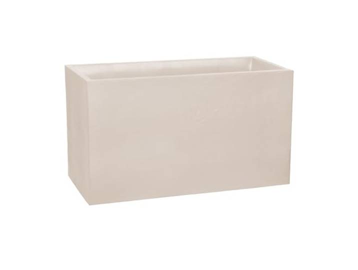 EDA - Muret Volcania 116 L - Décor Imitation Pierre - Utilisable à l'Intérieur et à l'Extérieur - Zone de Rétention d'eau pour Limiter l'Arrosage - 99\,5 x 39\,5 x 60 cm - Beige Calcaire