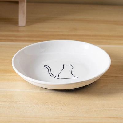 Inspire Essentials Premium Ceramic Cat Feeding Bowl With Non Slip Silicone Mat b