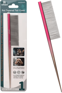 Inspire Picks OITABI Professional Pointed Tail Pet Grooming Comb For Styling & Fluffing pointed Tail Comb