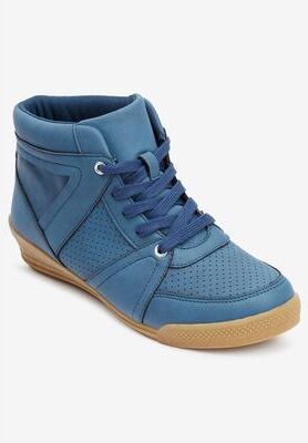 Women's CV Sport Honey Sneaker by Comfortview in Denim (Size 8 M)