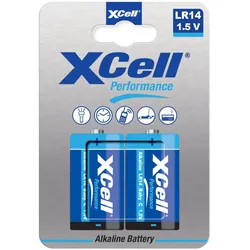 XCell Performance Alkaline LR14 Baby C Batterie 2er Blister