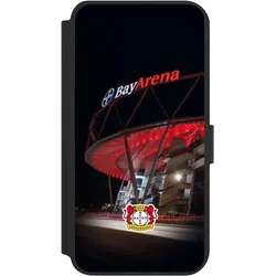 Nivocase Klapphülle für Samsung Galaxy S23+ Handyhülle aus Kunst Leder NIVOflip schwarz Bayer 04 Leverkusen (Samsung Galaxy S23+), Smartphone Hülle, Schwarz