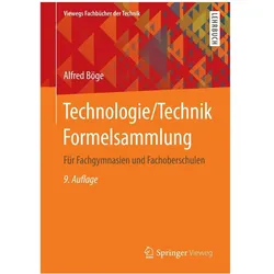 Technologie / Technik. Formelsammlung, Schulbücher von Alfred Böge