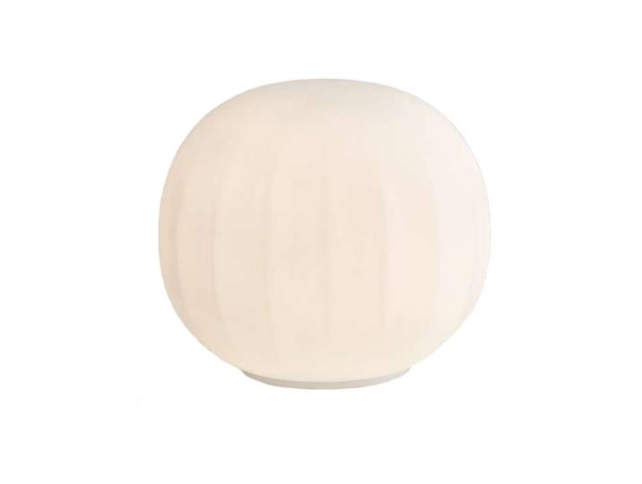 LUCEPLAN lampe de table LITA avec base blanche Ø 18 cm D92V18+D92/2