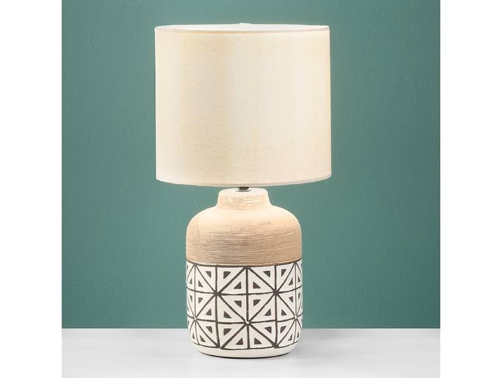 Lampe de table Vietri 41cm Marron Coton E27