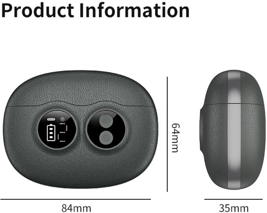 INF Multifunktionaler elektrischer Nagelknipser – One-Touch automatischer Trimmer mit LED, Nano-Glas-Nagelfeile, austauschbarem Grau