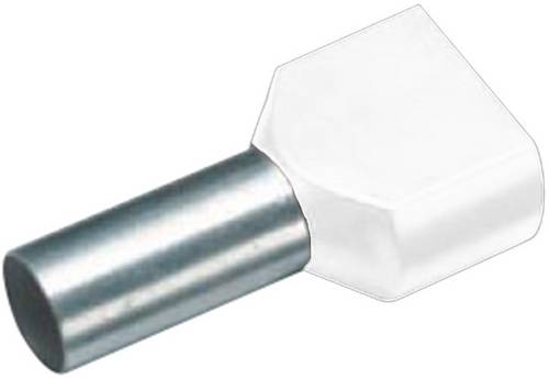 Vogt Verbindungstechnik 470108D Zwillings-Aderendhülse 0.5mm² Teilisoliert Weiß 100St.