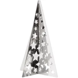 Deko Aufsteller Standrelief ""Metallzauber"" Baum Sternmotiv 11cm