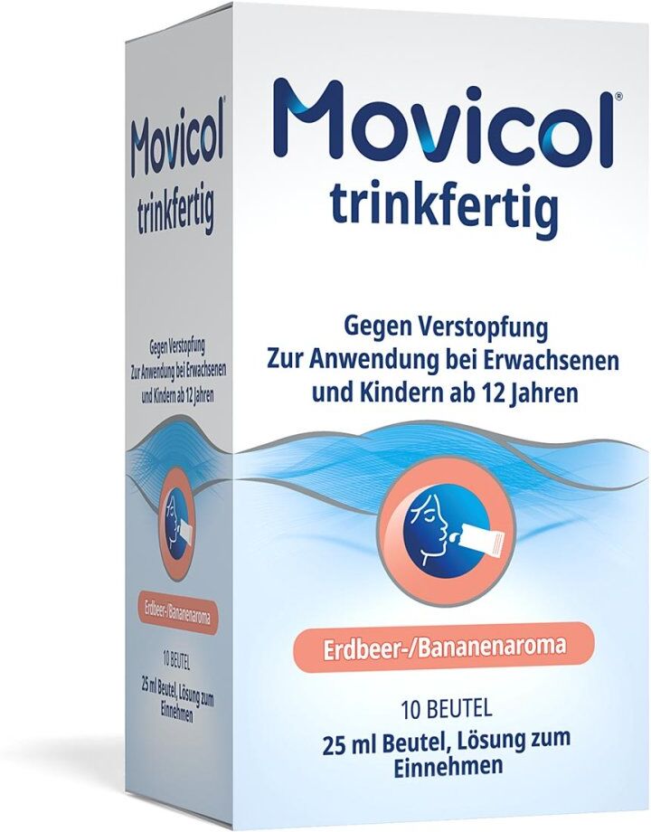 Movicol trinkfertig 25 ml Beutel Erdbeer/Banane