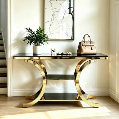 GREATPLANINC 3-Tier Storage Console Table