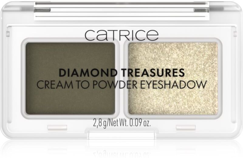 Catrice Diamond Treasures duo eye shadow shade 040 Olive Twinkle 2.8 g