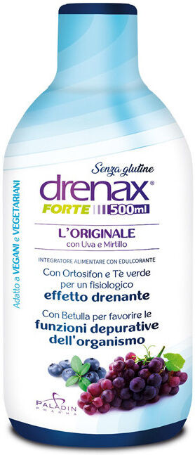 Paladin Pharma Drenax Forte L'Originale Con Uva E Mirtillo 500 Ml