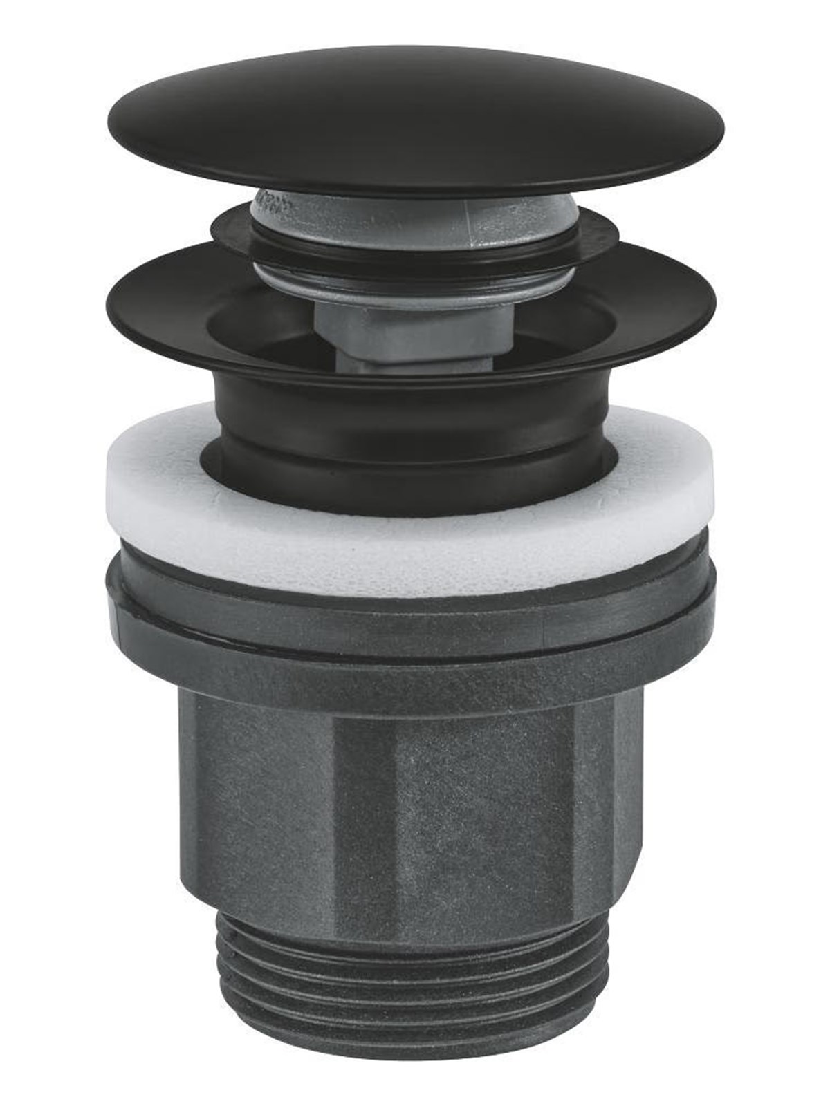Grohe Push-up bottom valve matte black