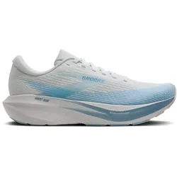 Brooks Damenlaufschuhe Ghost AMP, White/Blue/Metallic - weiß / 40,5
