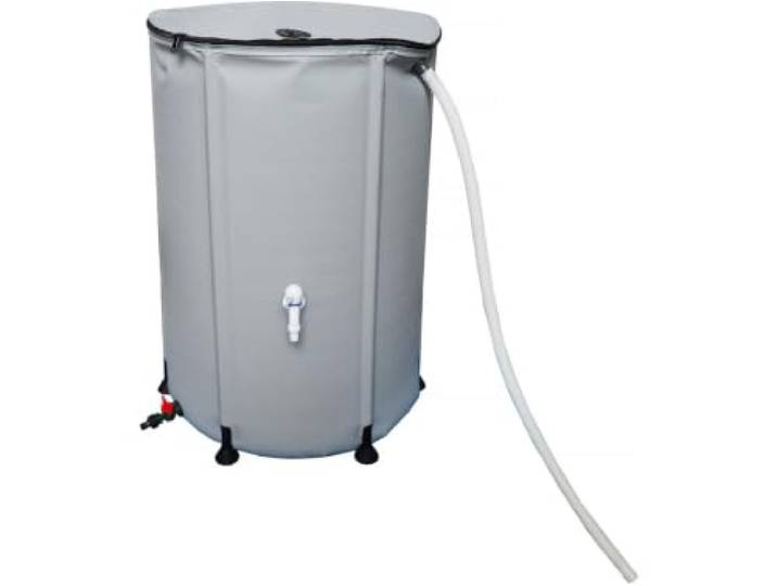 Regenwassersammler aus weichem PVC 250 l - Grau