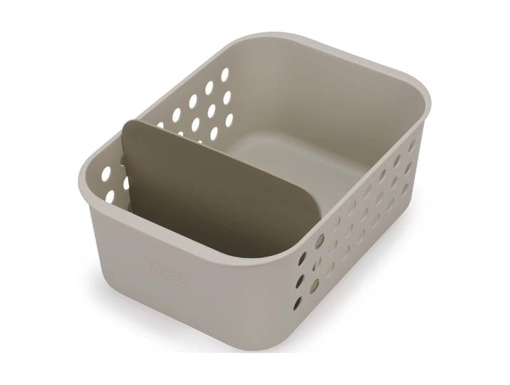 Badorganizer JOSEPH JOSEPH EasyStore, Ecru , beige, B:24cm H:14cm, Kunststoff, Aufbewahrungsboxen, Badorganizer