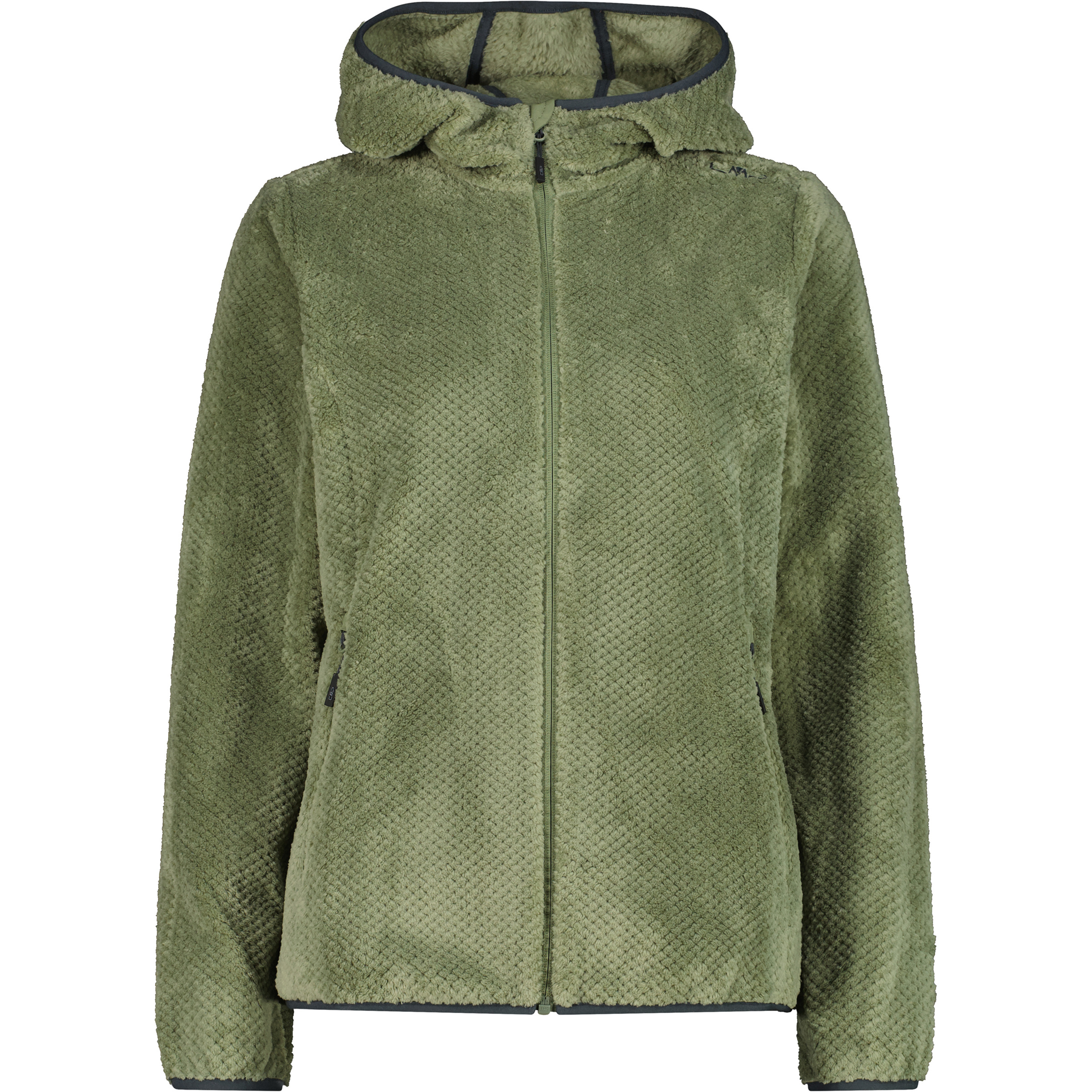 CMP Damen Fleecejacke oliv Größe L Trekking Schnell trocknend