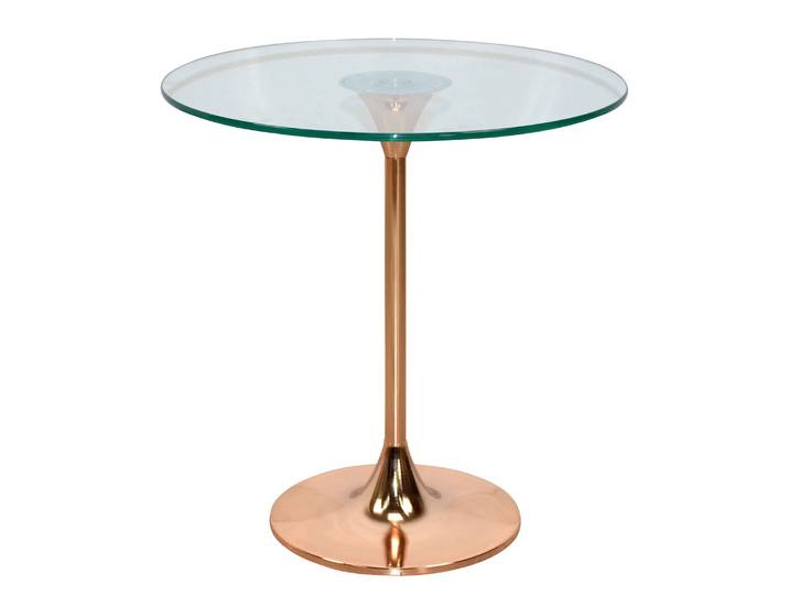 Beistelltisch Evansville Ø 45cm Gold/Kupfer