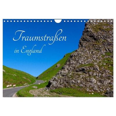 Traumstraßen in England (Wandkalender 2027 DIN A4 quer), CALVENDO Monatskalender