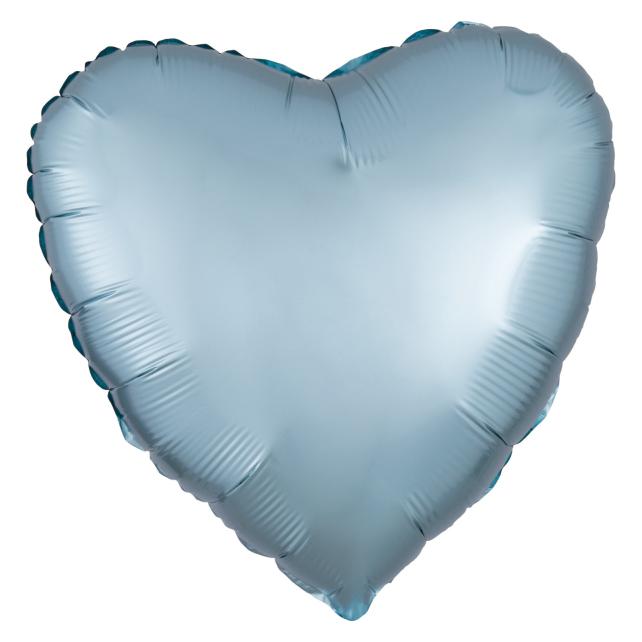Amscan Folienballon Herz Pastel Blau Seidenglanz (5x) (9914117)