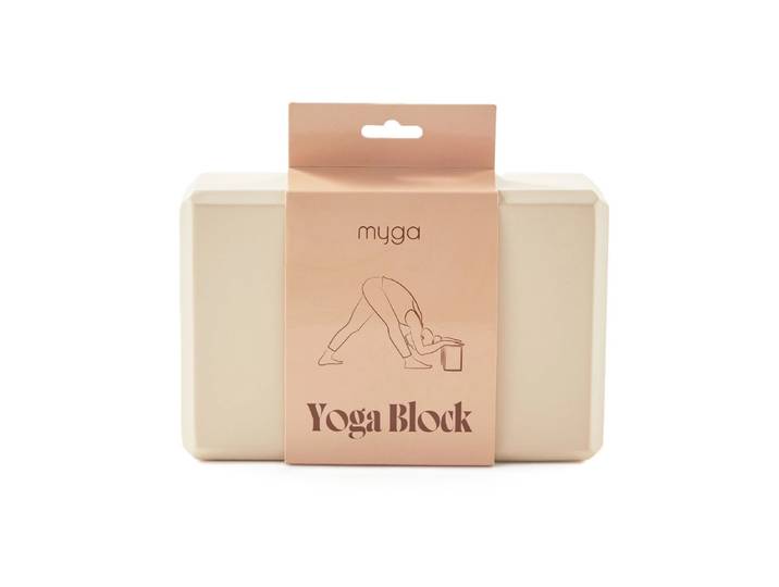 Yogablock Schaumstoff Sand
