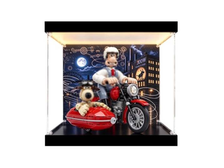 Vitrine kompatibel mit Le-go 21371 Super Master Dog Sets (3) Staubdichte Vitrine Box, Aufbewahrung zu Hause, kompatibel mit Le-go 21371 Super Master Dog (nur Box)