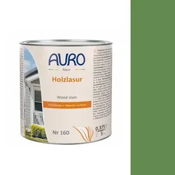 Auro Holzlasur Aqua 160 oxid-grün - 0,375 l Dose