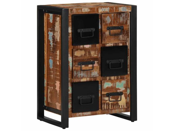 vidaXL Sideboard Sideboard 50x35x70 cm Altholz Massiv (1 St)