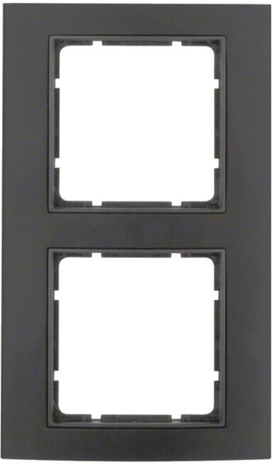 Berker Cadre noir/anthracite 2 places 10123005 (10123005)