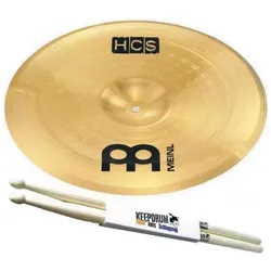 Meinl HCS18CH China 18 mit Drumsticks (18", Becken), Becken