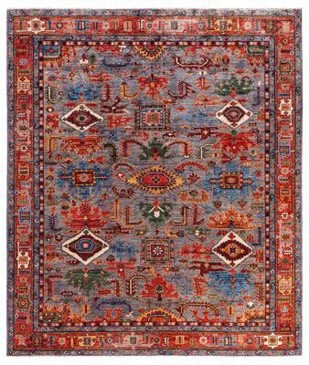 Overton "Serapi One-of-a-Kind Hand-Knotted Area Rug - Gray - 8' 2"" x 9' 9"""