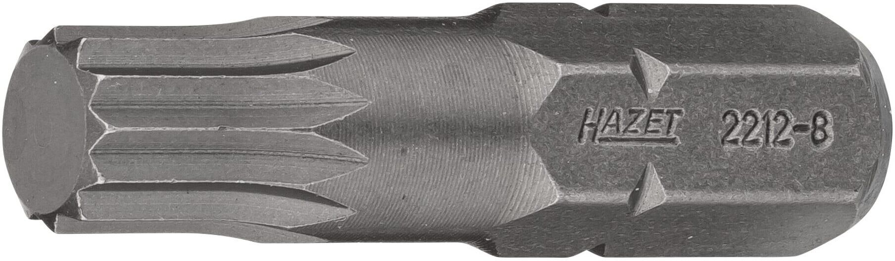 HAZET Schraubendreher-Einsatz (Bit) 2212-8 M: 8 Sechskant massiv 8 (5/16"))