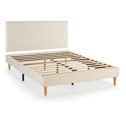 POLSTERBETT + Kopfteil 160x200 cm Niebla, Beige
