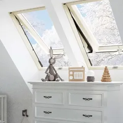Dachgewerk Klapp-Schwingfenster DKSH Holz 55 x 98 cm 3-fach-Verglasung