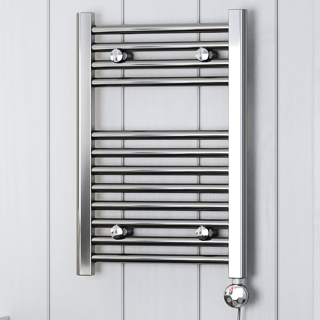 Terma Leo (wih MEG) Adjustable Temperature Electric Towel Rail Polished 600cm H x 40cm W x 90cm D